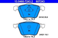 NEU - ATE 13.0460-7243.2 Bremsbelagsatz, Scheibenbremse FüR Ford Volvo