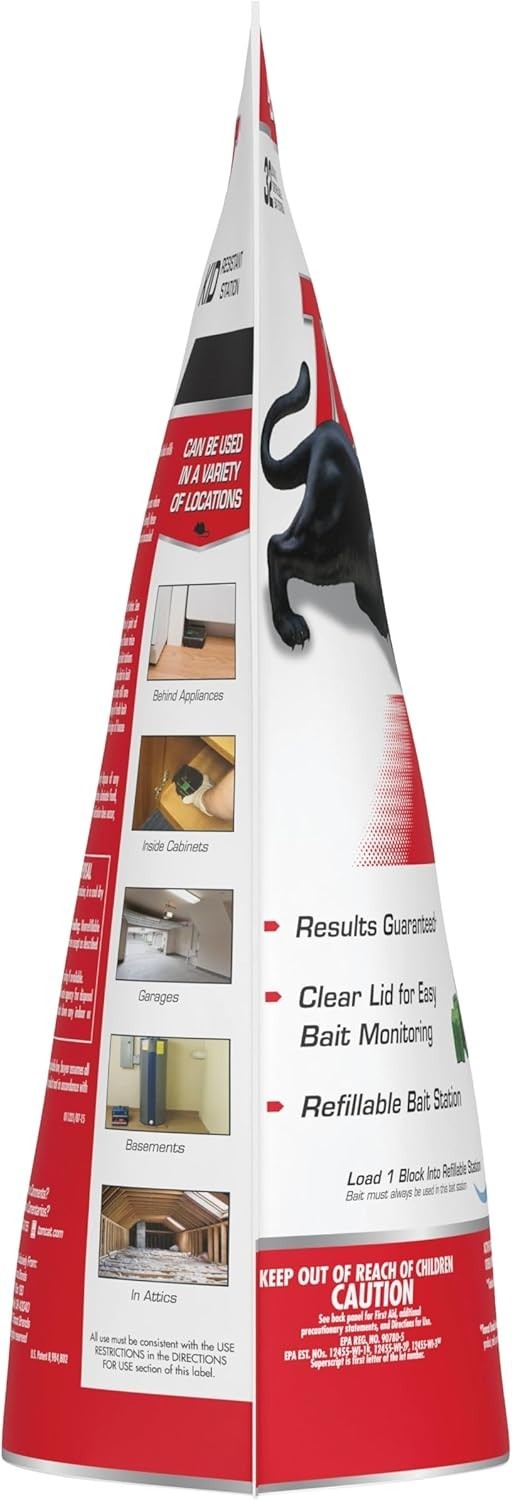 Mouse Mice Rat Killer 32 Blocks Bait Poison Rodent Station Trap Tomcat Control