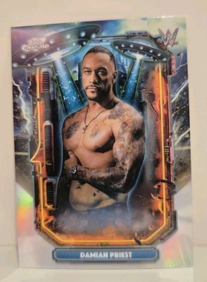 ET Damian Priest WWE Topps Chrome Cosmic Catch Card 2026