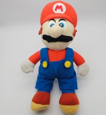 Kellytoy Nintendo Mario Plush Doll Red Blue Eyes Overalls 18" Stuffed Toy 2001