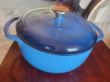 Color Enamel Dutch Oven BL 6qt Lodge Mfg Co Cast Iron EC6D33 Blue 075536462332