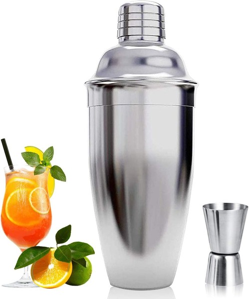 Cocktail-Shaker Set 750Ml Edelstahl Mit Sieb Barkeeper Mixer Werkzeug 2 PCS-image
