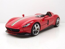 Modellino auto Ferrari Monza SP1 2018 rosso 1:18 Bburago serie Signature