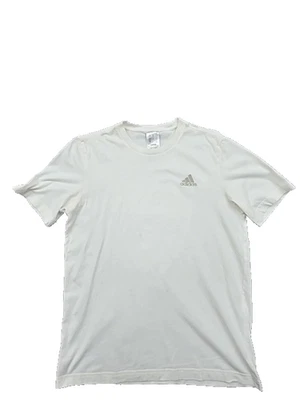 Adidas Hombre Blanco Manga Corta Cuello Redondo Camiseta Talla S Regular - Imagen 1 de 4