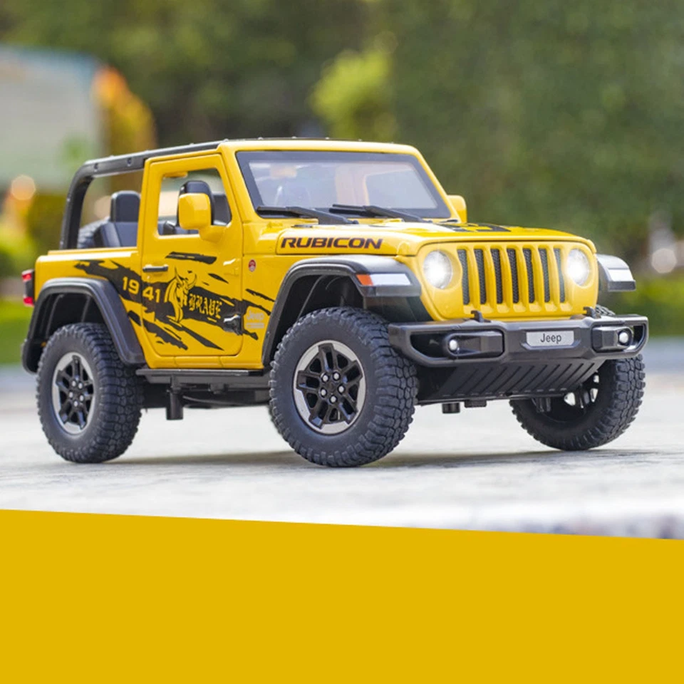 1:24 Scale Jeep Wrangler Rubicon 1941 Diecast Metal Car Model - Alloy Toy - Image 2 of 4