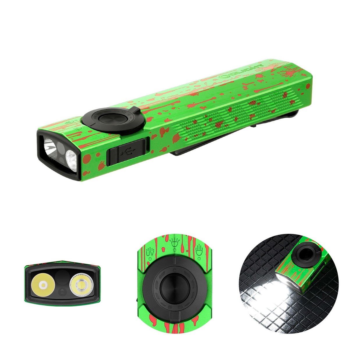 Olight ArkPro Flat Unibody EDC Flashlight with Multi-Light Sources