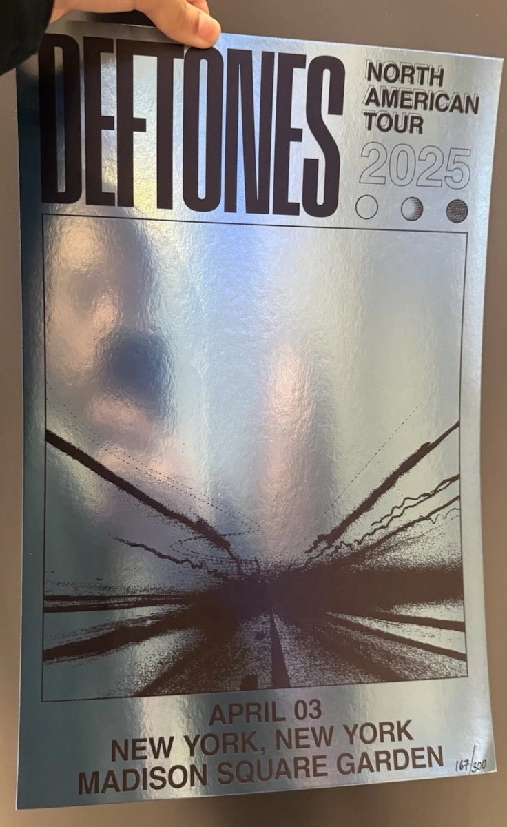 Deftones Madison Square Garden Event Poster 2025 North American