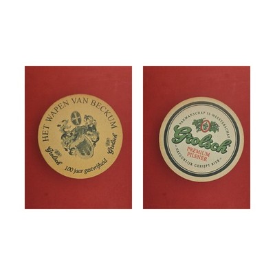 Grolsch Het Wappen van Beckum Brauerei Bierdeckel Bier