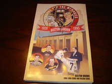 Thanks For The Memories Boston Garden Last Year Record Book And Guide
