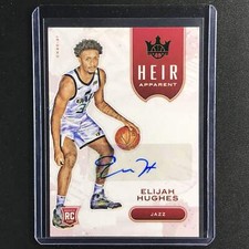 2020-21 Court Kings ELIJAH HUGHES Heir Apparent Rookie Auto Jade #ELI