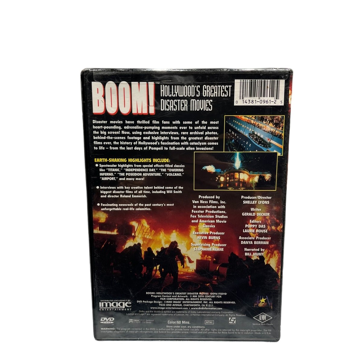 その他 Boom: Hollywood&#39;s Greatest Disaster Movies [DVD] Boom; Hollywood's Greatest Disaster Movies (DVD 2002) Sealed
