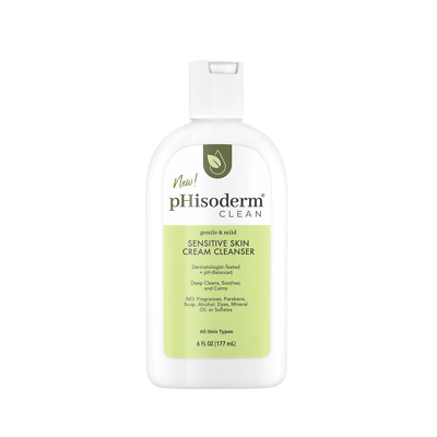 Phisoderm Deep Clean Cream Cleanser Soothe Skin Alcohol Free 6 Fluid Ounce