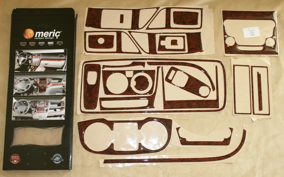 Cockpit Dekor für FIAT DUCATO-CITROEN JUMPER Bj.ab 2006 Wurzelholz Look 25 tlg. - Bild 4 von 4