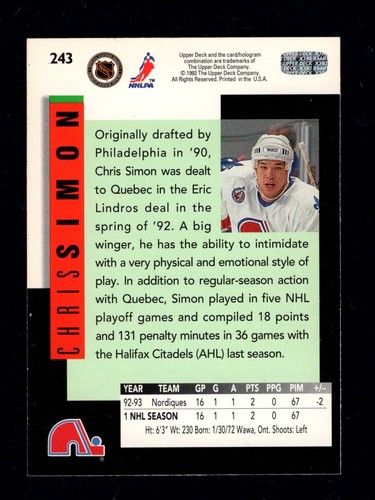 1993-94 Upper Deck Base Hockey Cards 1-329 Including Rookies You Pick Only $1 EA - Picture 648 of 866