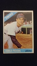 1966 Topps baseball card # 305 Camilo Pascual ( VERY GOOD CONDITION )