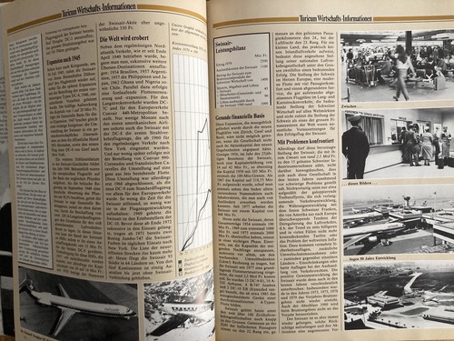 1981 TURICUM MAGAZINE SWISSAIR AIRLINES NUMERO 50 ANNIVERSARIO - Foto 8 di 10