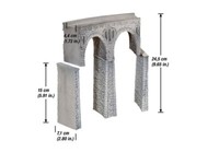 H0 Bruchstein-Viadukt Gebogen R1 360Mm Noch 58664