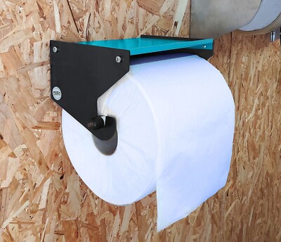 Jumbo blau Rollenhalter mit Regal Spender Aufbewahrungseinheit Reinigung Papier Handtuch