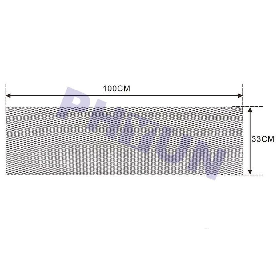 40" x 13" Black Aluminium Car Bumper Modified Grille Grill Rhombus Mesh US Stock - Изображение 3 из 4