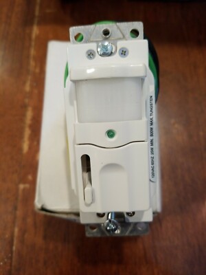 NEW HUBBELL RMS121ILW OCCUPANCY SENSOR 120 V 500W WHITE - Dimming Illuminated