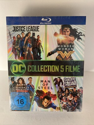 Superman - Batman - Wonder Woman - Suicid Squad 5 DC Film 7 Blu-ray's NEU/OVP 