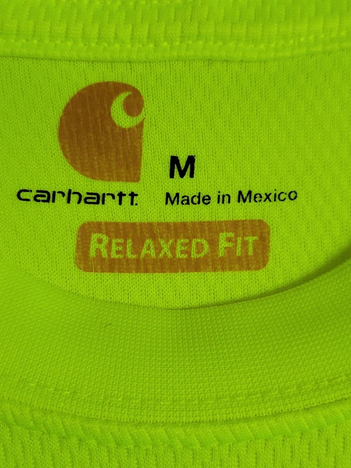 Camisa Carhartt Force Para Hombres Talla M Manga Larga Seguridad Florente Ropa de Trabajo AMARILLA Foto 4 de 4