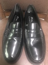KANDERS MEN BLACK LEATHER LOAFERS SIZE 8.5