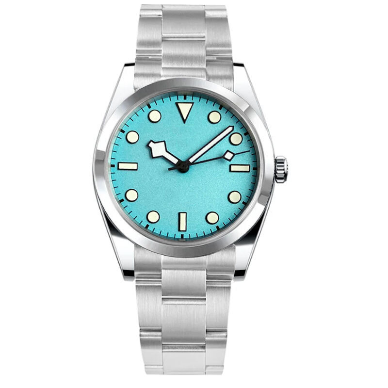 Tandorio 36mm/39mm blue dial  Sapphire Glass  Polished NH35 Auto  Men's Watch