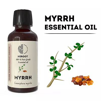 HEROOT Myrrh Essential Oil – Pure Oil, Warm Resin Aroma, Natural Scent