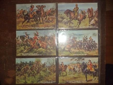 6 UNUSED VINTAGE POSTCARDS  MILITARY ART OILETTE TUCK'S HARRY PAYNE ANTIQUE