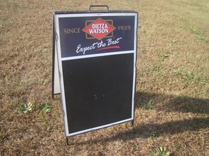 DIETZ & WATSON Since 1939 EXPECT THE BEST CHALKBOARD Deli SIGN Great PROP