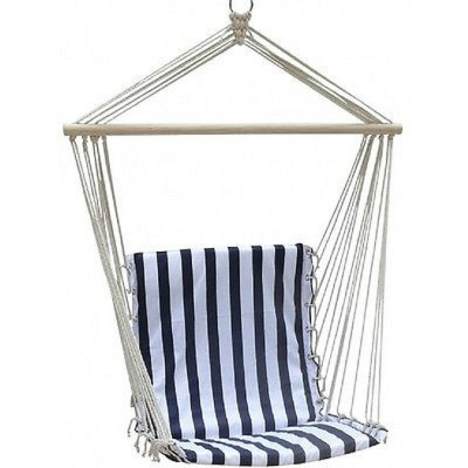 Hamacas Silla Asiento Colgante Sillón de Tela Y Madera CM.100X50 COD.14404