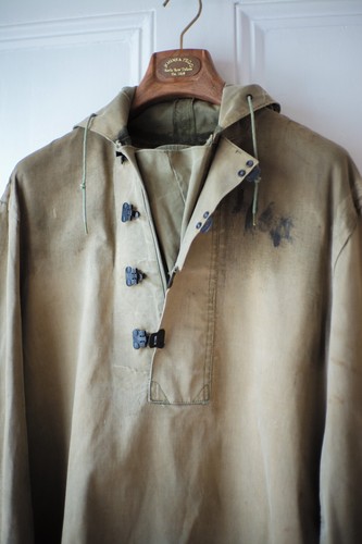 Vintage 1940s Rare WW2 US Navy Foul Weather Hook Parka - Picture 2 of 16
