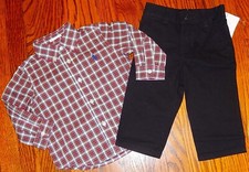 POLO RALPH LAUREN AUTHENTIC BABY BOYS BRAND NEW ORIGINAL 2Pc SET Size 3M, NWT