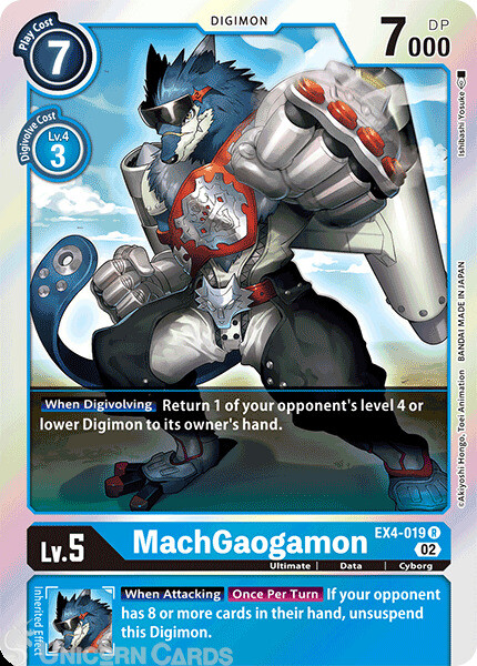 EX4-019 MachGaogamon :: Rare Digimon Card :: EX04: Alternative Being ::