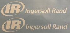 (Set Of 2) 18” White IR Ingersoll Rand Air Compressor Bobcat Decal Stickers Logo