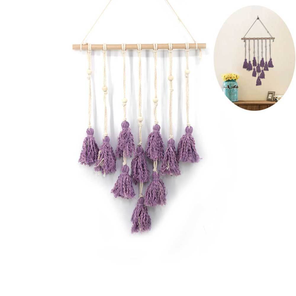 Poster Hanger Small Boho Wall Decor Handmade Tassel Dream Catcher