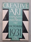 Creative Art Magazine October 1931 - Fine & Applied Arts, DECO WALLPAPER Samples