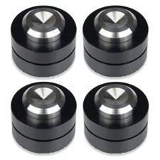 4pcs Aluminium Speaker Shockproof Spike Feet Steel Bead Ceramics Ball Stand Pads