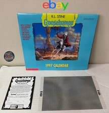 R. L. Stine Goosebumps Calendar w/ Animated Pictures 1997