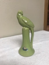 ROSEMEADE POTTERY PARAKEET ON PERCH COCKATEIL