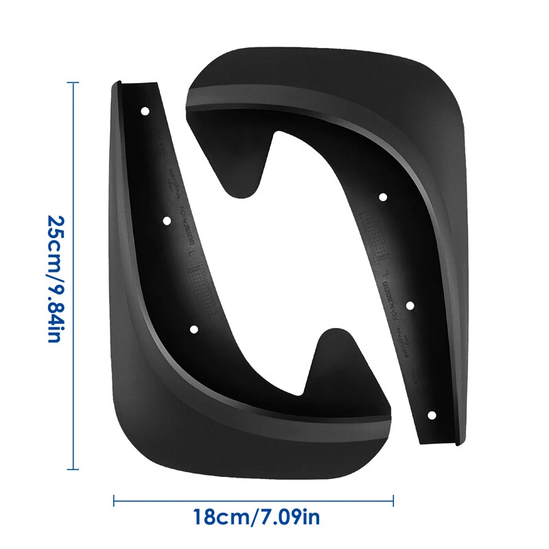 Guardabarros protector contra salpicaduras guardabarros de coche para accesorios delanteros traseros para automóviles ajuste universal Foto 4 de 4