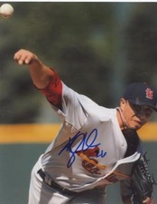 KYLE LOHSE ST. LOUIS CARDINALS AUTOGRAPHED 8x10 PHOTO W/COA ACTION