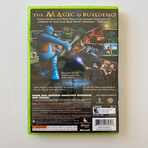 LEGO: Harry Potter Years 1-4 (Microsoft Xbox 360, 2010) CIB Xbox complete game - Picture 3 of 3