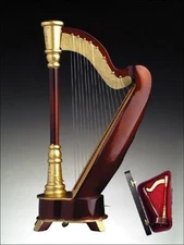 HARP Music Box, 9.5 inches, Plays "Music Of The Night", by Broadway Gifts