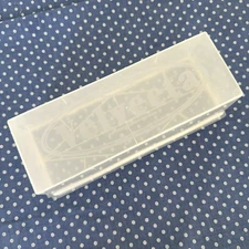 Vtg 2 Pc Kraft Velveeta 2 lb Cheese Keeper Plastic Container Sheer Clear Cover