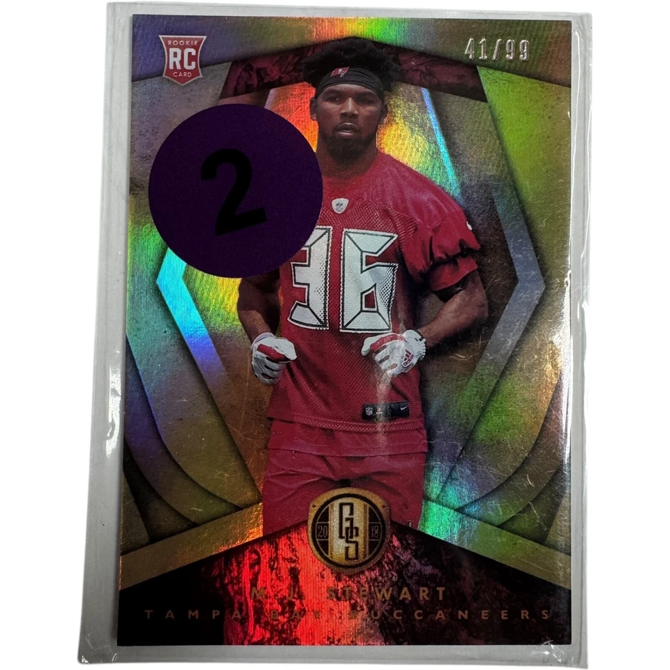 2018 Panini Gold Standard M.J. Stewart RC 41/99 Buccaneers Rookie Card #P2 - Image 3 of 3