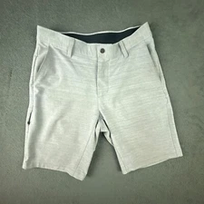 BYLT Shorts Mens Small Gray Kinetic 30x9 Stretch Perfomance