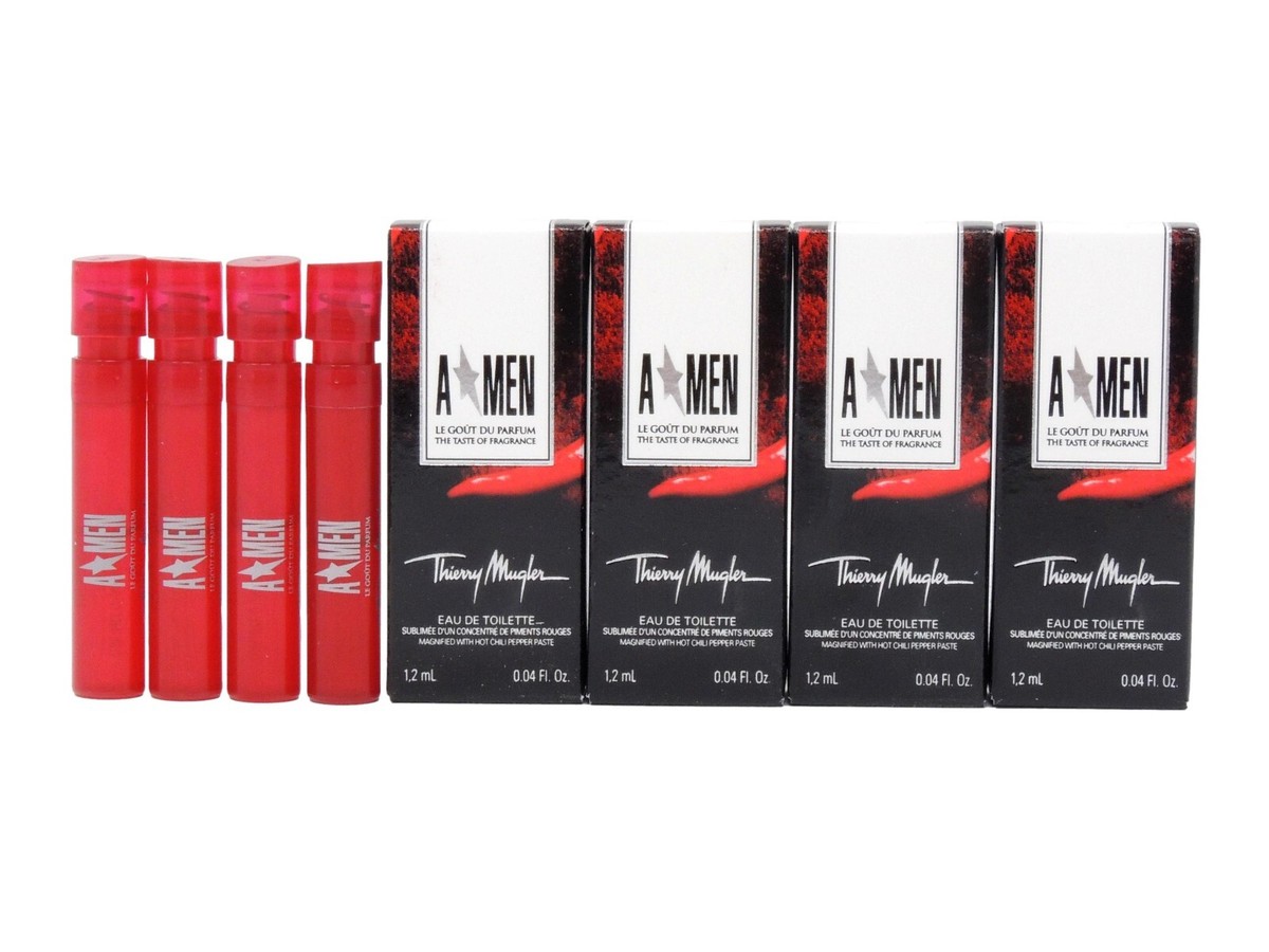 THIERRY MUGLER A MEN LE GOUT DU PARFUM EDT 1.2ml .04oz x 4 COLOGNE