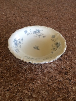 Vtg Blue Gariland Johann Haviland China Desert Dish 